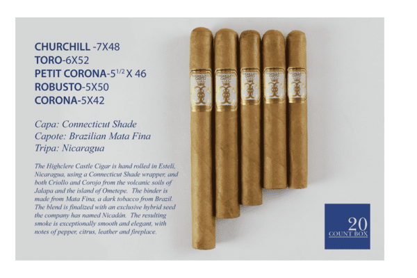 Foundation Cigar Company Highclere Castle Edwardian Toro 6x52