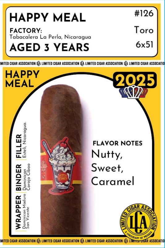 Happy Meal (6x51)- (5-Pack Cigars)- Release September 2025