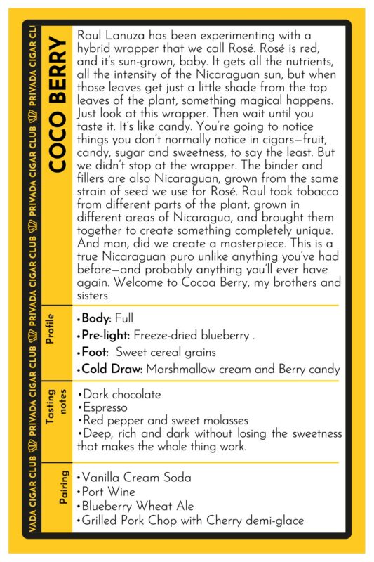Privada Coco Berry (5-Pack Cigars)- Release October 2026 - Image 2